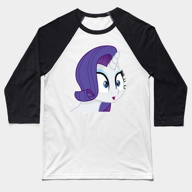 Rarity ooo Baseball T-Shirt by CloudyGlow